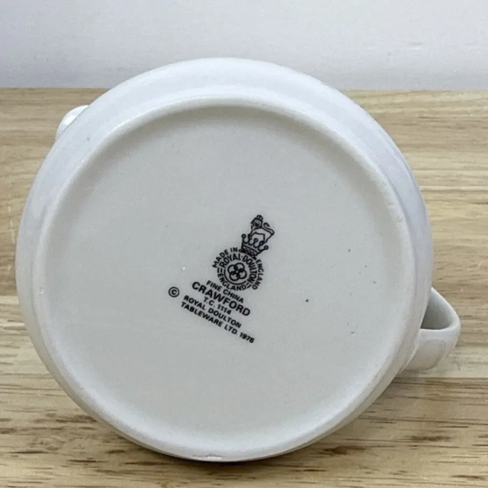 CRAWFORD by Royal Doulton Creamer 3” Made In England Discontinued Piece